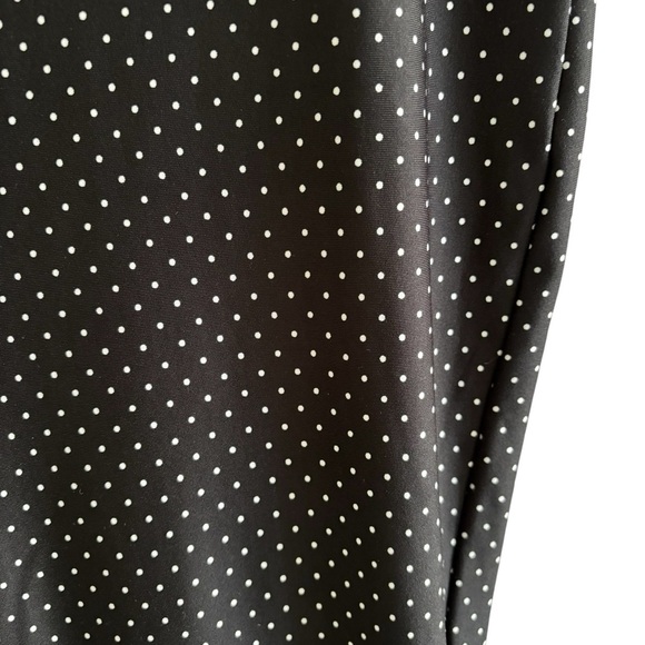 Chico’s Cropped Black Polka Dot Pants/Leggings Size 3 US XL - Picture 4 of 13